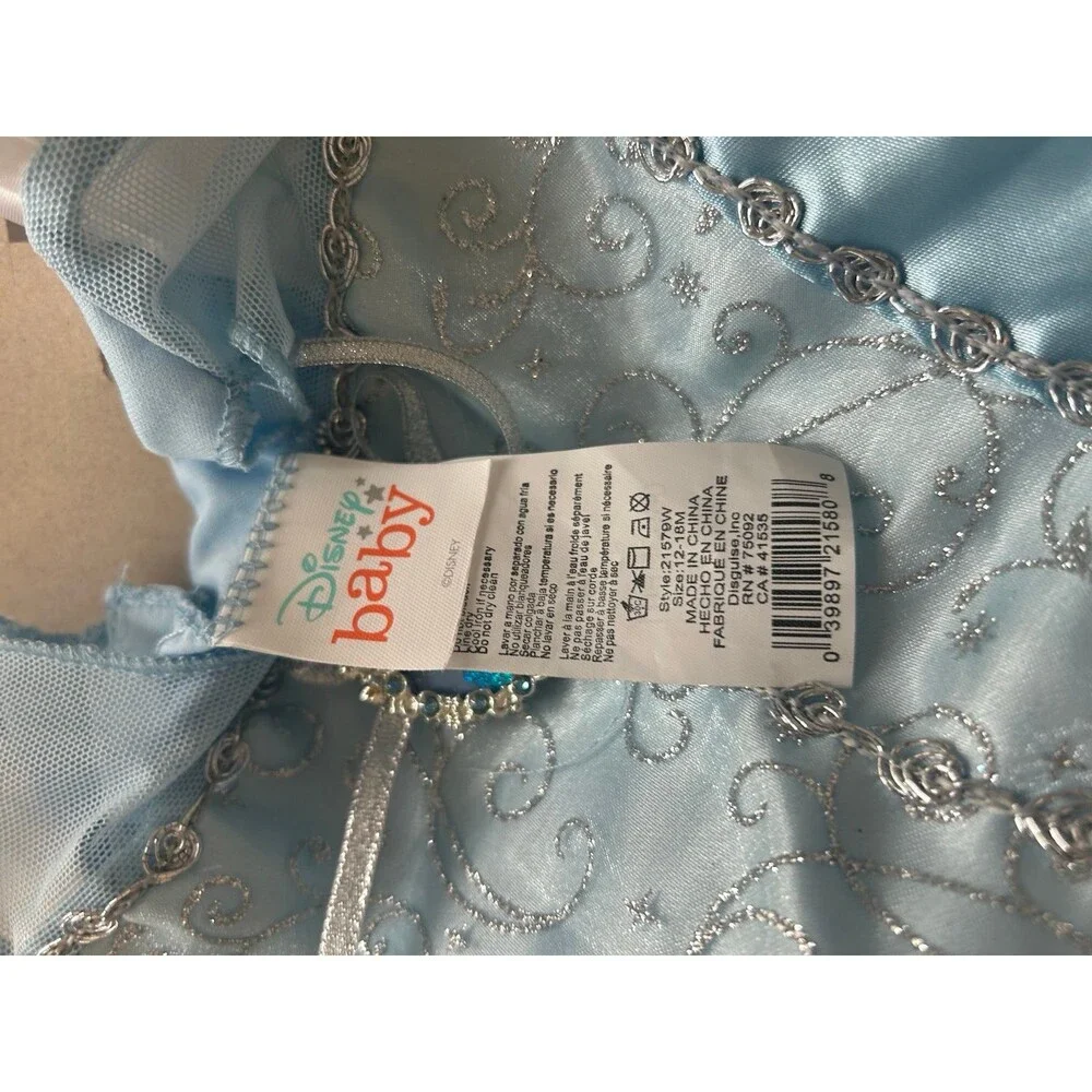 Disney Cinderella Costume Size 12-18 months new